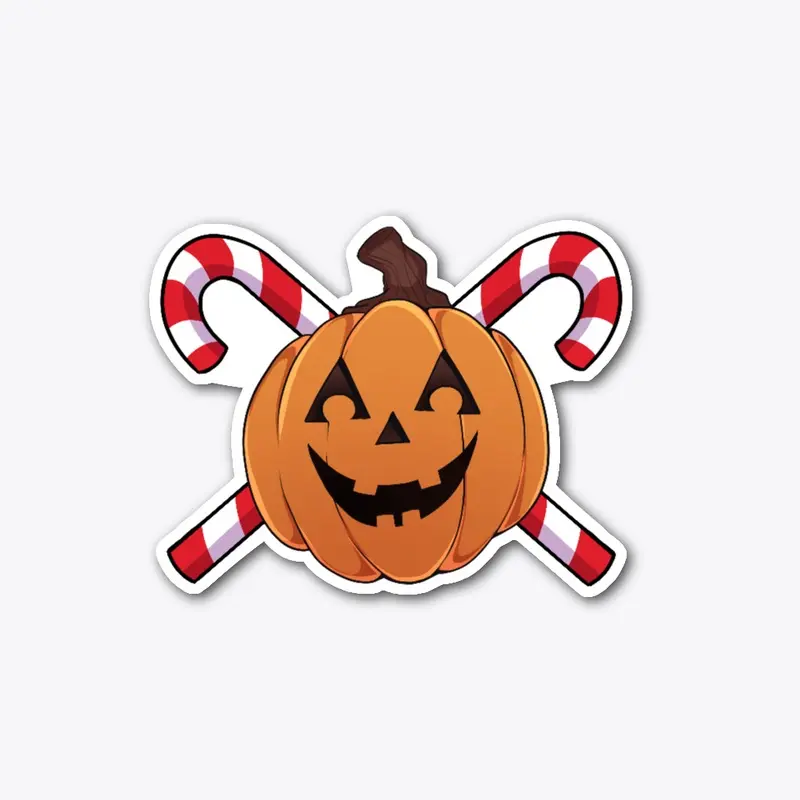 Candy Cane Pumpkin